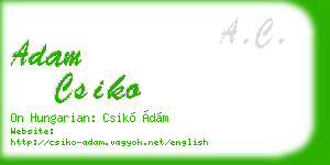 adam csiko business card